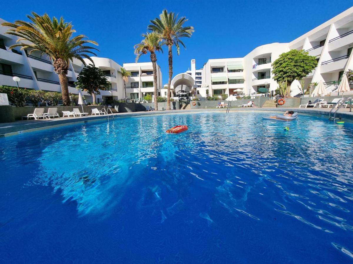 Apartment Casa Palmera Only 150 Meters To The Beach, Heated Pool, Wifi, Sat-Tv, Balcony With Poolview Arona  Exteriör bild