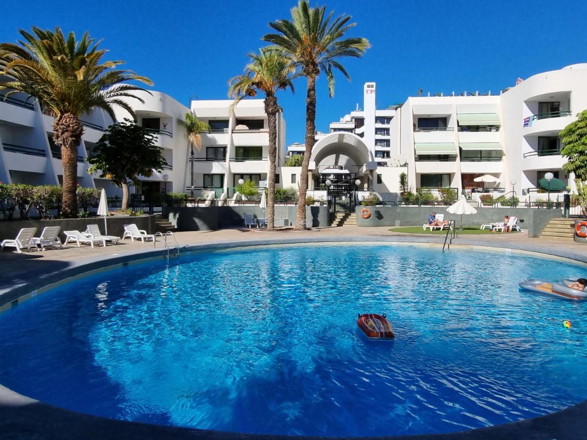 Apartment Casa Palmera Only 150 Meters To The Beach, Heated Pool, Wifi, Sat-Tv, Balcony With Poolview Arona  Exteriör bild